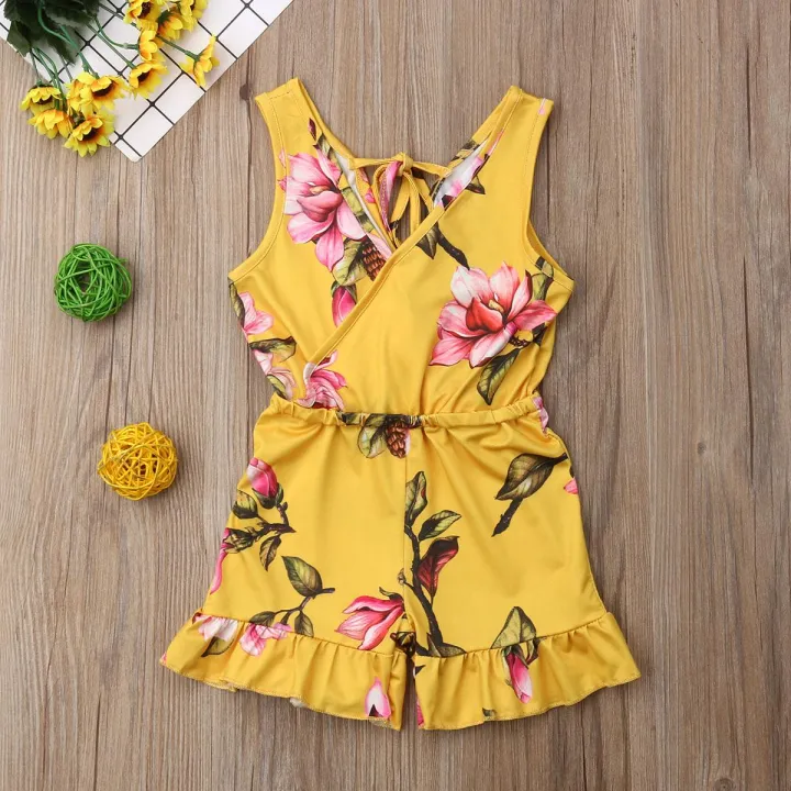 Baby%20Girls%20Floral%20Romper%20Bodysuit%20Jumpsuit%20Kids%20Sleeves%20Clothes%20-%20Image%208