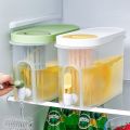 3.9L Cold Water Bottle With Faucet Lemon Bottle Drinkware Kitchen Iced Drink Fruit Tea Drink Cool Water jug For Outdoor Camping.