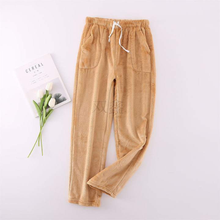 Women's%20flannel%20pajamas,%20pajamas,%20large%20size%20can%20be%20worn%20outside,%20plush%20coral%20velvet%20trousers,%20loungewear,%20single%20thickened%20200%20pounds%20-%20Image%204