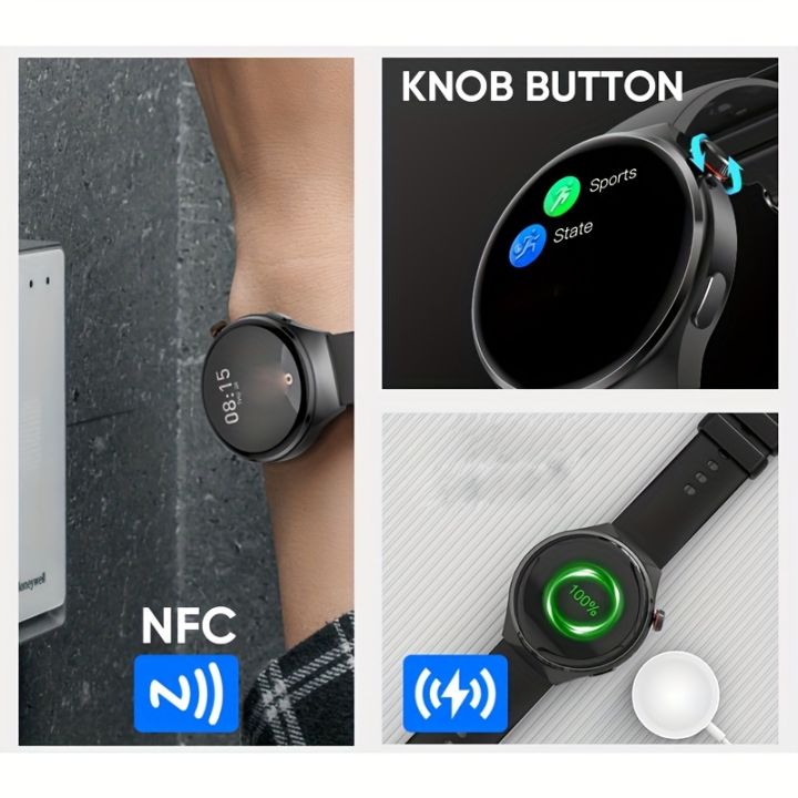 Men's%20Smart%20Watch,%20Outdoor%20Multi%20Sport%20Mode,%20AMOLED%201.43-inch,%20380MAH%20Battery%20Capacity,%20Wireless%20Call%20NFC%20Men's%20Watch%20-%20Image%204