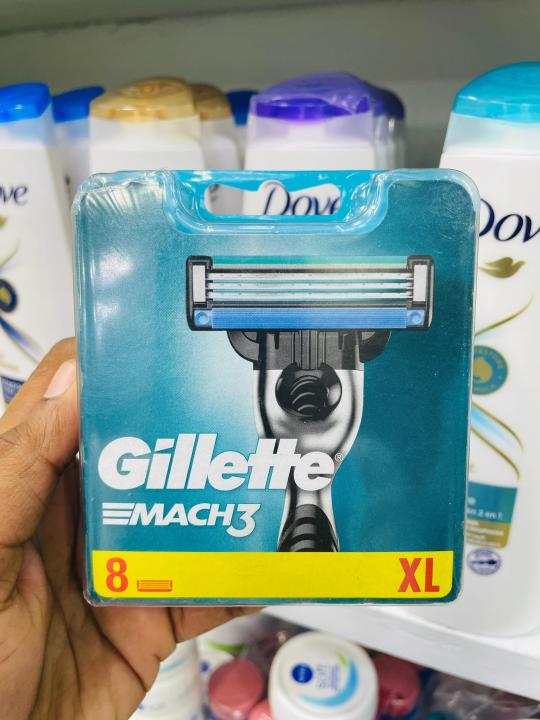 Gillette Mach 3 8 Pieces Cartridge Blade Germany