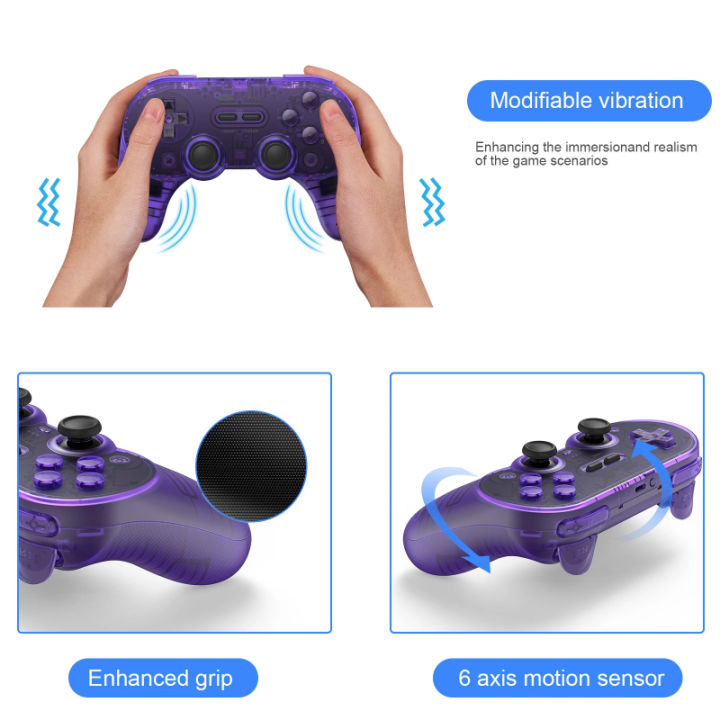 8bitdo%20PRO%202%20Special%20Edition%20Bluetooth%20Controller%20Wireless%20with%20Back%20Key%20Gamepad%20for%20Switch%20PC%20macOS%20Android%20Steam%20Raspberry%20Pi%20-%20Image%204