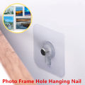 2/10pcs Adhesive Wall Screws Hanging Nails Wall Hook Self Adhesive No Drilling Non-Trace Hanger Wall Stickers Dropshipping.