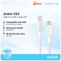 Anker 322 USB-C To USB-C Fast Charging Cable (3ft) With Durable & High-Speed Charging For Phones, Tablets & Others. 