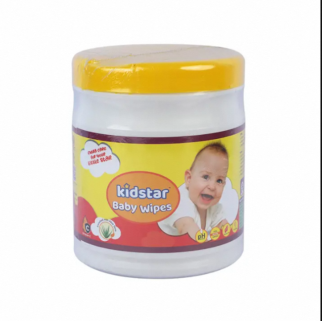 Kidstar Baby Wet Wipes (170 Pcs Jar) for Gentle, Refreshing, Hypoallergenic & Safe for Baby Skin Pampers