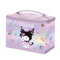 KT cartoon kulomi melody big eared dog makeup bag korean version large capacity toiletries storage box makeup bag box.