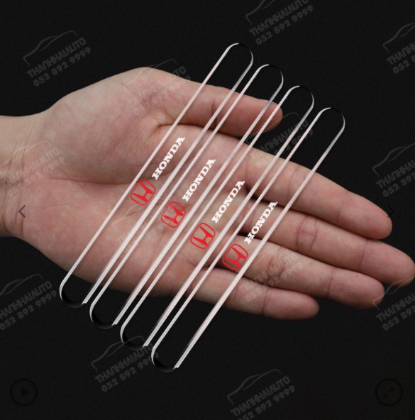 (4Pcs) Car Door Edge Protector Anti Scratch Protection Strips Rearview Mirror or Door Stickers For HONDA