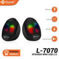 KISONLI L7070 USB Mini Multimedia RGB Speaker. 