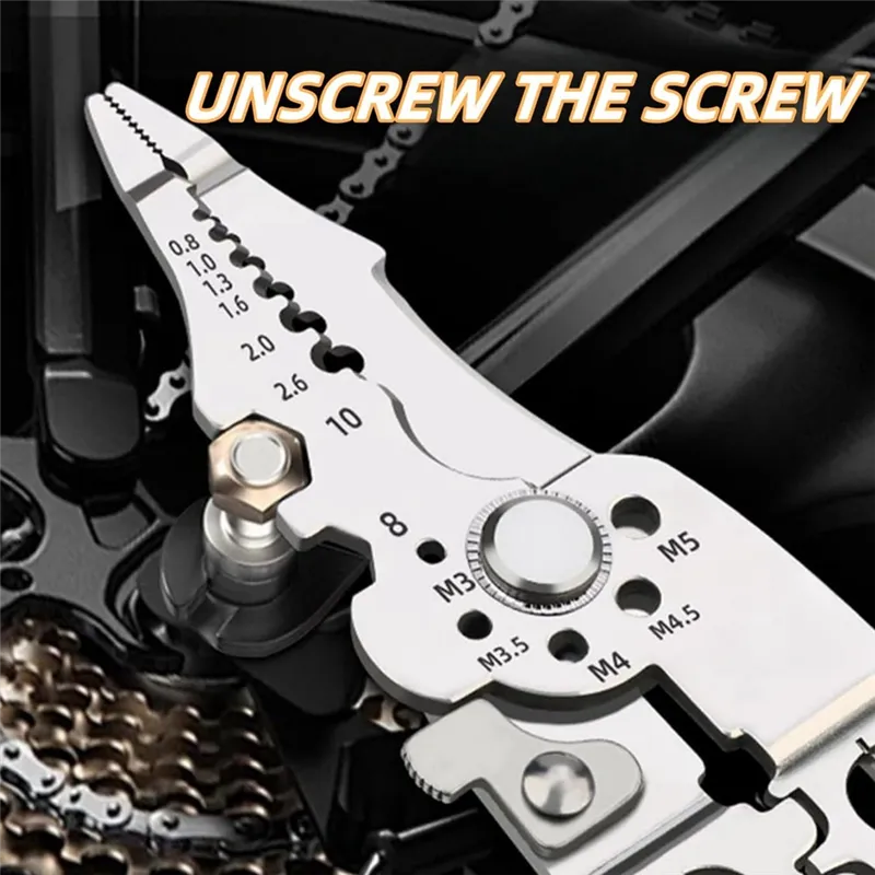 10-in-1 Wire Stripper Tool CR-V Multifunctional Plier with Wire - TikTok