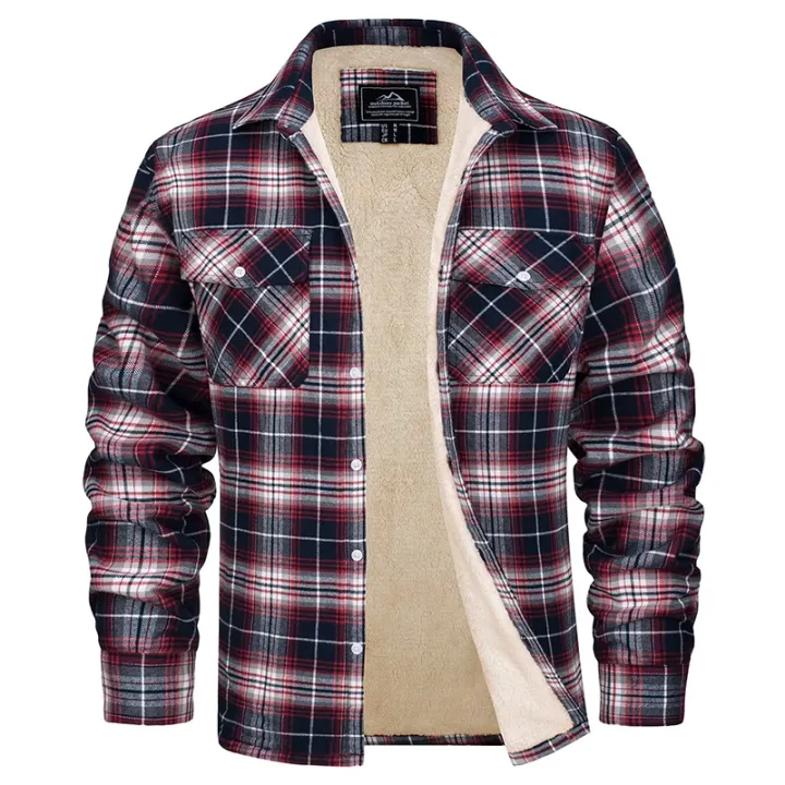 MAGCOMSEN%20Men's%20Fleece%20Plaid%20Flannel%20Shirt%20Jacket%20Button%20Up%20Casual%20Cotton%20Jacket%20Thicken%20Warm%20Spring%20Work%20Coat%20Sherpa%20Outerwear%20-%20Image%207