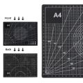 GC 11.8"x8.7" Self Healing Cutting Mat, A4 Double-Sided Adhesive Surface Rotary Cutting Mat With Gridded Measurements For Fabric Leather Cutting Quilting Modeling Project. 