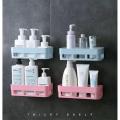 Bathroom Shelves Wall Mounted Plastic 1 pic - Toothbrush Holder. 