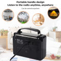 Baoer 606AC Retro AM/FM/SW Portable Radio, Battery Operated Vintage Multi Functional Radio With Built In Speaker And Flashlight. 