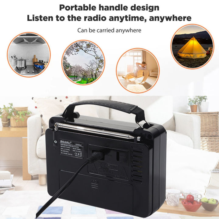 Baoer%20606AC%20Retro%20AM/FM/SW%20Portable%20Radio,%20Battery%20Operated%20Vintage%20Multi%20Functional%20Radio%20With%20Built%20In%20Speaker%20And%20Flashlight%20-%20Image%205