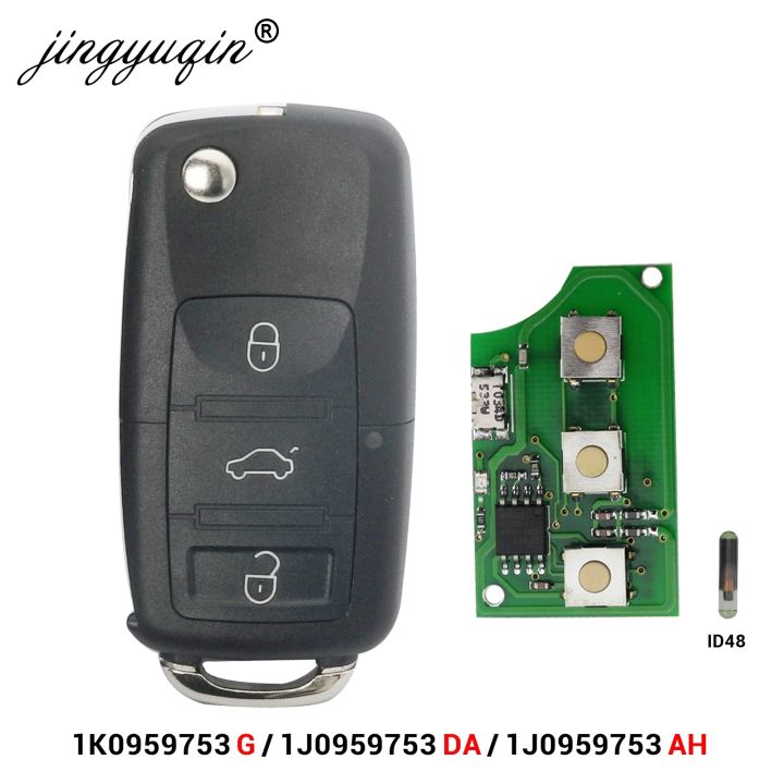 3%20Button%20Flip%20Remote%20Car%20Key%20Fob%20For%20VW%20PASSAT%20Polo%20Skoda%20Seat%20Polo/Golf/Beetle%201J0959753%20DA/AH%201K0959753G%20434Mhz%20ID48-Full%20key%20with%20Chip%20-%20Image%203