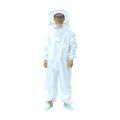 Beekeeping Bodysuit Safe Bee Keeper Outfit with Protective Round Veil Hood.