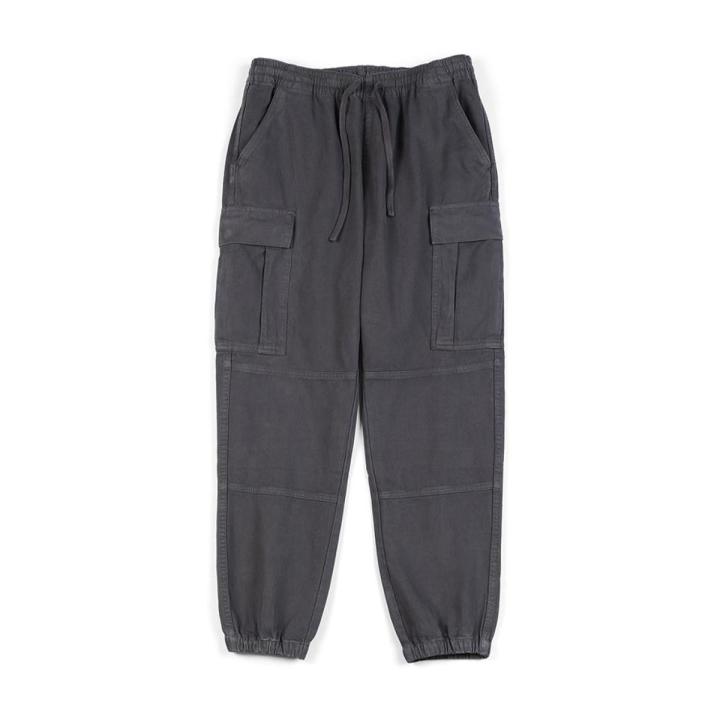 SIMWOOD Spring New Cargo Pants Men Garment Washed Vintage Drawstring Casual Trousers High Quality Brand Clothing
