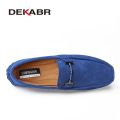 Handmade Men Loafers Leather Casual Shoes Comfortable Soft Driving Shoes Warm Plus Office Moccasins.