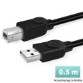 0.5m/1m/1.5m/ /5m/10m USB Printer Cable High Speed A To B Male To Male USB Printer Cable Data Sync For 3D Label Printer. 