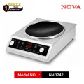 NOVA NV-1242-SS Infrared Cooker 2500W Double Heater Inverter Friendly Touch & Knob Control.