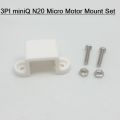 20mm N20 Micro Motor Mount Set 3PI miniQ N20 Plastic Micro Motor Mount Set Adapters DC Gear Motor Mounting Plastic Bracket Toy Car Vehicle . 