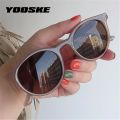 YOOSKE Round Sunglasses Women Brand Designer Vintage Small Sun Glasses Ladies Korean Style Shades Eyewear. 