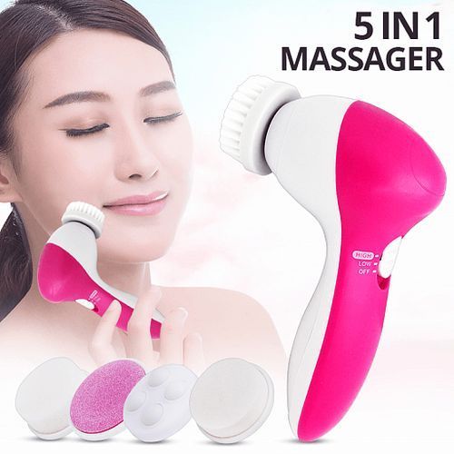 Electric Facial Cleaner 5 IN 1 Face Cleansing Brush Wash Machine Spa Skin Care Massager Blackhead Cleaning Facial Cleanser Tools