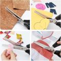 Sewing Scissors Stainless Steel Pinking Shears Comfort Grip Handled Professional Crafts Dressmaking Zig Zag Cut Scissors. 