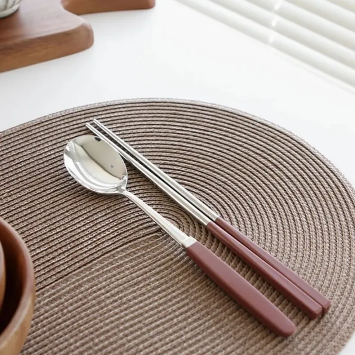 Korean%20Chopsticks%20Dessert%20Spoon%20Flatware%20Stainless%20Steel%20Cutlery%20Set%20Sushi%20Sticks%20Coffee%20Tea%20Spoons%20Set%20Portable%20Dinnerware%20Set%20-%20Image%207