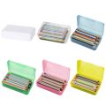 Transparent Pencil Case Plastic Pencil Box Crayon Pen Storage Box Marker Pen Case Stackable Office Supplies Box Pencil Case.