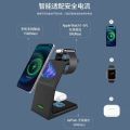 Source Factory Wholesale Vertical 3-in-1 Wireless Fast Charging Wireless Charging Desktop Magnetic Charger Mobile Phone Holder. 