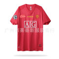 0708 ed eils ome etro Jersey o.7 onaldo o.10 ooney League Champions League Short Se hai Football niform. 