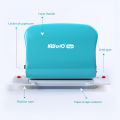KW-triO 10-Hole Paper Punch Handheld Metal Puncher Support Multiple 20/26/30 Hole Punching 10 Sheet Capacity 5.5mm Aperture for A4 A5 B5 Notebook Scrapbook Diary Planner. 