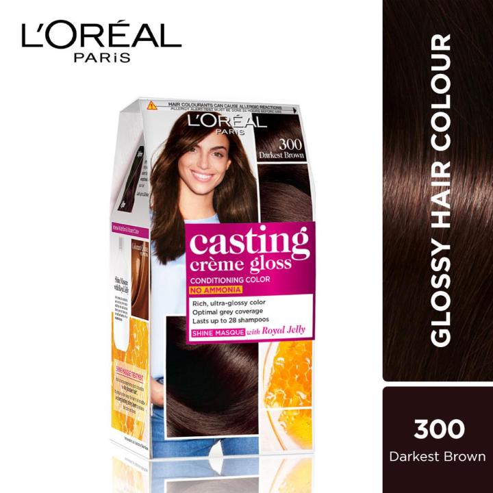 L'Oreal Casting Creme 300 Darkest Brown Small 21gm+ 24ml