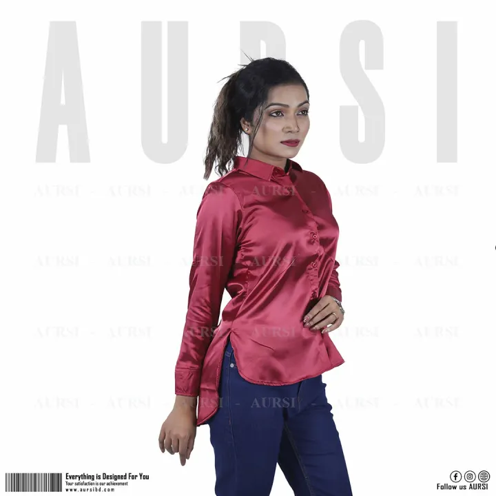 AURSI%20Ladies%20Satin%20Formal%20Shirt%20-%20%20Maroon%20Color%20-%20China%20Satin%20Silk%20Shirt%20-%20Ladies%20Casual%20Shirt%20-%20Image%203