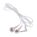 Electrotherapy Electrode Lead Wires Cable For Tens Massager Connection Cable Massage & Relaxation-2.5mm 2plug. 