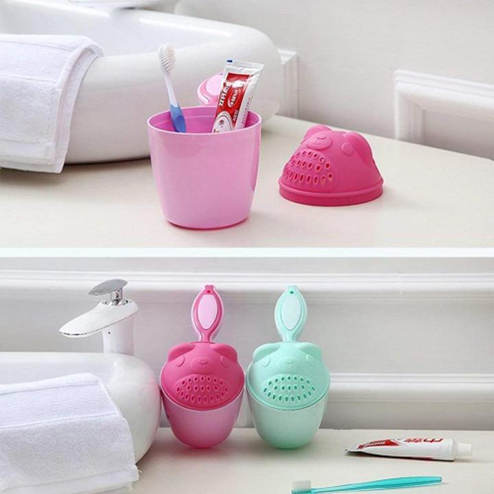Cute Emoji 1Ps Kids Baby Bath Shower Mug (Color as per stock)