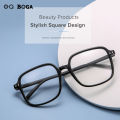 OQ BOGA 2 Colors Women Outdoor Fashion Decorate Square Frame Glasses Female Eye Protection Plastic Full Rim Eyewear.