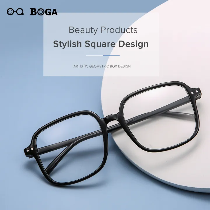 OQ%20BOGA%202%20Colors%20Women%20Outdoor%20Fashion%20Decorate%20Square%20Frame%20Glasses%20Female%20Eye%20Protection%20Plastic%20Full%20Rim%20Eyewear%20-%20Image%203