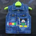 Girls Denim Vest Coat Children Boys Spring and Autumn1Girls3Outer Wear Waistcoat5Versatile Kids' Clothing Male8Years Old. 