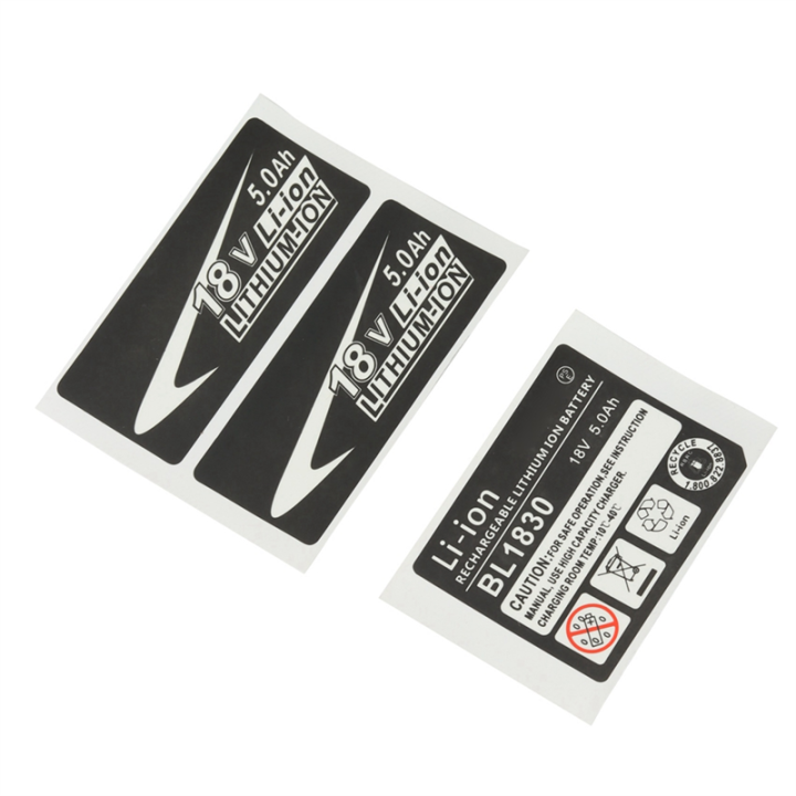 20 Sets of BL1830 Label Lithium Ion Battery 18V 5.0Ah Sticker Label ...