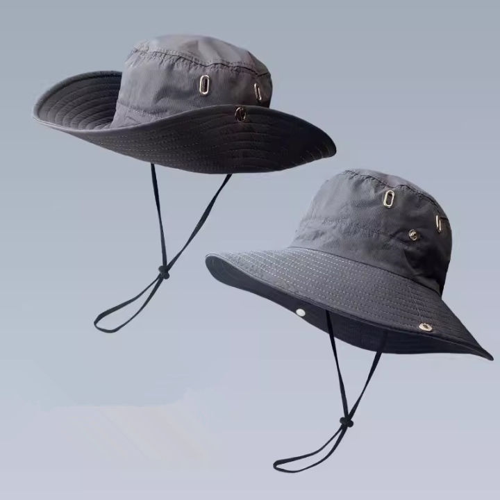 New%20Outdoor%202023%20Hat%20Men's%20Summer%20Bucket%20Hat%20Sun%20Protection%20Outdoor%20Sun%20Hat%20Hiking%20Climbing%20Men's%20Sun%20Hats%20-%20Image%208