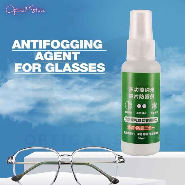 Lens Defogger Eyeware Anti Fog Lens Cleaner Spray & Glass Cleaner/Defogger|50ml Anti ...