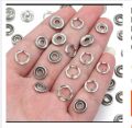 100 Sets Snap Button Silver. 