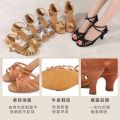 Latin Dance Shoes Women's Mid Heel Dance Shoes Soft Sole Shoes High Heel Latin Dance Shoes Girls Girls Dancing Shoes Promotion.