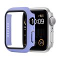 Shockproof PC+Tempered Glass Protective Case with Packed Carton For Apple Watch Series 6 & SE & 5 & 4 44mm(Lavender).