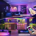 10M/32FT RGB Neon Led strip Lights, 12V 108LEDS/M IP68 Silicoen Neon Rope Light with music SYNC ,16millon Color For ROOM party.