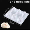 3D Rabbit mold Flexible Dessert bakeware Decorating tools Bunny cake mold Easter Mousse cake Silicone mold for Easter party Home baking DIY soap making Candle crafting Pastry chef.