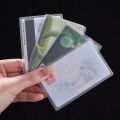 10pcs Waterproof Transparent Card Holder PVC Frosted Anti-magnetic Card Cover Business Credit ID Cards Card Protector Sleeves. 