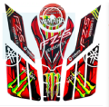 Yamaha FZ-S V3 Fuel Tank Pad Sticker full set for Motorcycle. Moonster Red color. 